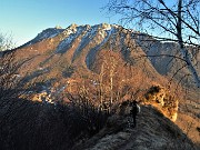 MONTE CASTELLO (croce 1425 – cima 1474 m) da Valpiana di Serina il 26 febbraio 2022 - FOTOGALLERY